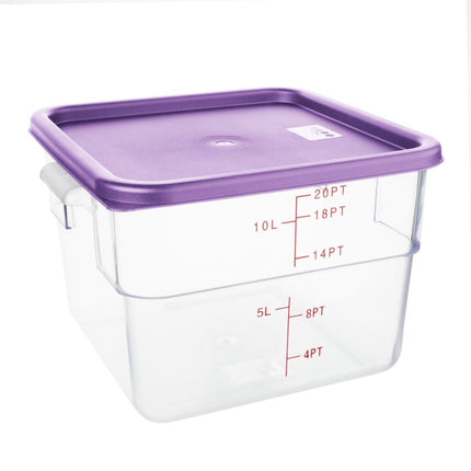 Square Purple Lid for Food Storage Containers Large | Hygiplas 2