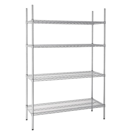 Wire Storage Rack with 4 Shelves 122x45.7 cm | Vogue