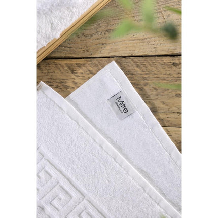 Comfort Nova White Cotton Bath Mat | Mitre 8