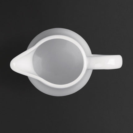 Whiteware Milk Jug with Handle 170ml | Olympia 5