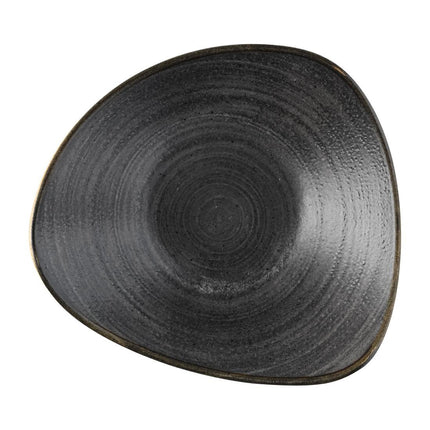 Lotus Bowl Black Raw Stonecast | Churchill | 229mm