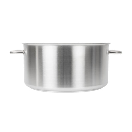 Induction Stainless Steel Low Cooking Pot 25L | Matfer Bourgeat Excellence 2