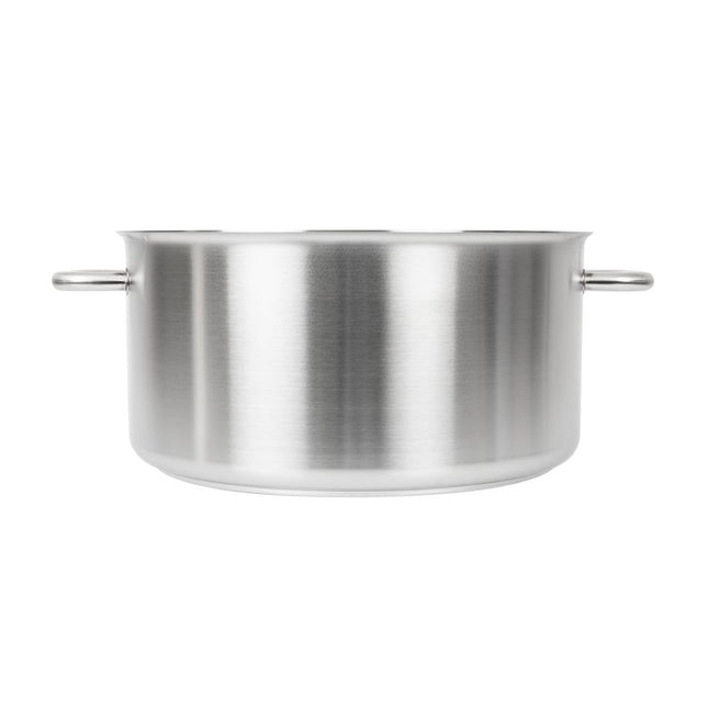 Induction Stainless Steel Low Cooking Pot 25L | Matfer Bourgeat Excellence 2