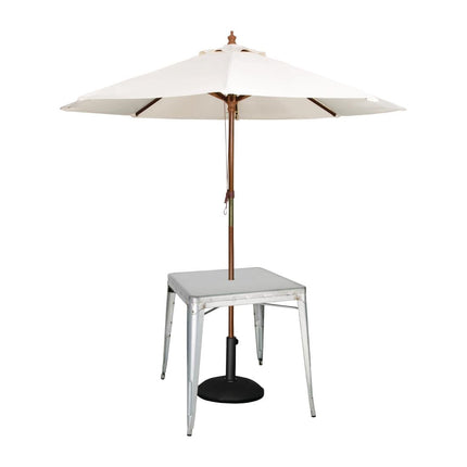 Square Galvanized Steel Bistro Table 668 mm | Bolero 3