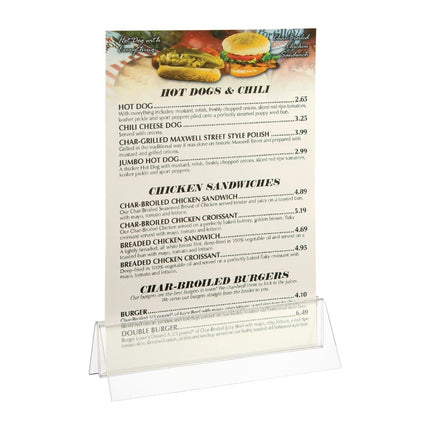 A5 Triangular Acrylic Menu Holder | Olympia 4