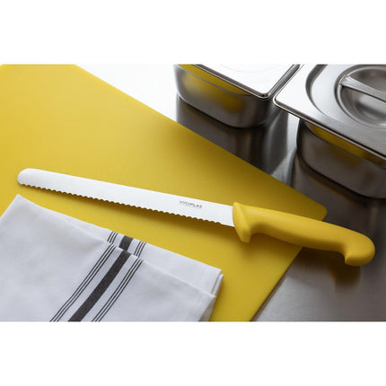 Hygiplas Yellow Serrated Ham Knife 24.8cm 6