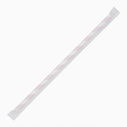 Compostable Paper Straws 210mm Red-White | Fiesta Compostable 4