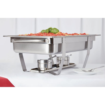 Olympia Milan Chafing Dish Set with 72-Pack Liquid Gel Fuel | 2 Units 4