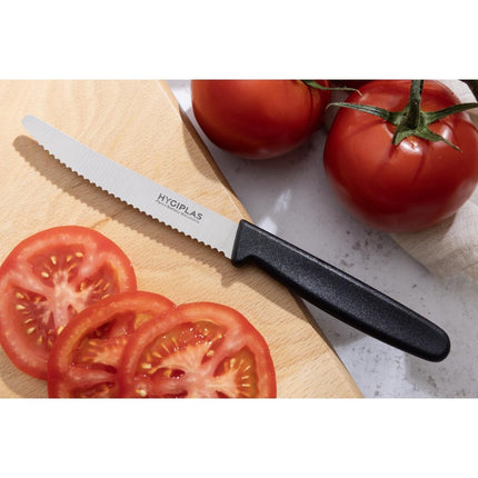 10cm Serrated Tomato Knife Black | Hygiplas 6