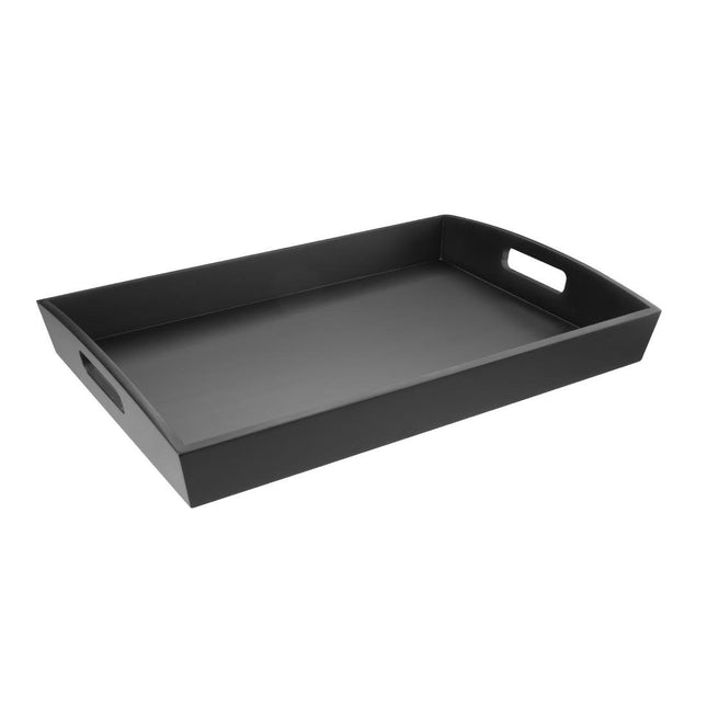 Large Black Bamboo Serving Tray 510x350x70mm | Olympia 2