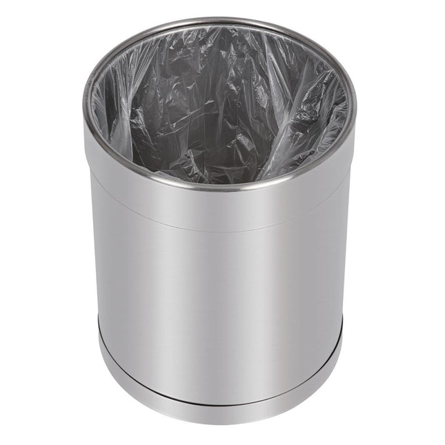 Brushed Stainless Steel Trash Bin 10.2L | Bolero 2