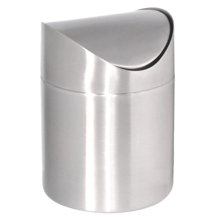 Stainless Steel Tabletop Waste Bin with Swing Lid | Olympia