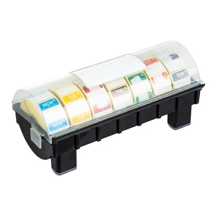 2.5cm Food Label Dispenser with Day Stickers | Hygiplas