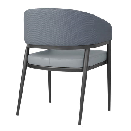Padded Indoor Dining Chairs | Bolero Meridian Stone Grey Blue 3