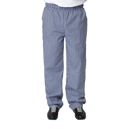 Vegas Blue-White Checked Chef Pants L | Whites 9