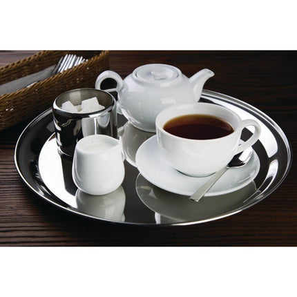 Stainless Steel Round Tray Ø 35.5cm | Olympia 2