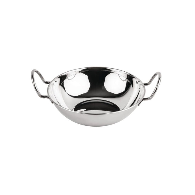 Stainless Steel Balti Serving Dish with Handles 23cm | Olympia