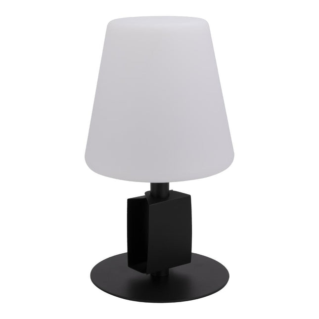 Black Wireless Table Lamp Michelle with 3 Attachable Chalkboard Labels | Securit