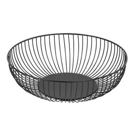 Round Wire Food Display Tray Black 285x85mm | Olympia