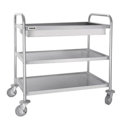 3-Tier Stainless Steel Serving Trolley | Vogue
