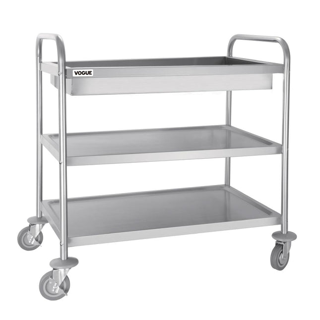 3-Tier Stainless Steel Serving Trolley | Vogue