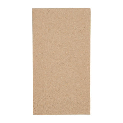 Recyclable 2-Ply Kraft Lunch Napkins 33x33cm 1/8 Fold | Fiesta