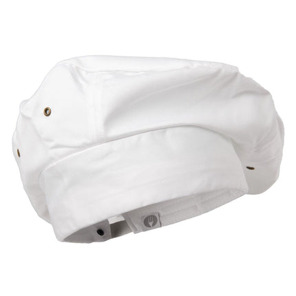 Chef Works Adjustable White Chef Hat Polyester/Cotton 2
