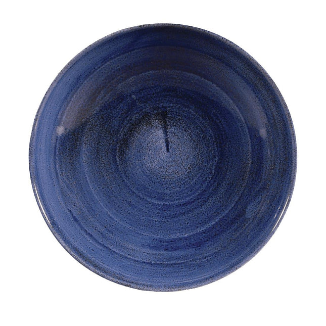 Cobalt Blue Coupe Bowl 24.8cm | Churchill Stonecast Patina Evolve | 12 Pieces