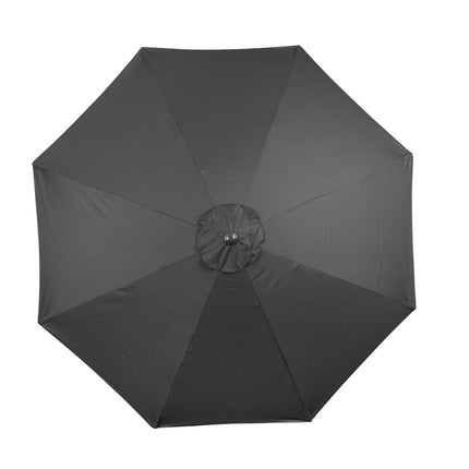 Round UV-Resistant Parasol 3m Diameter | Bolero Sevilla | Black 5