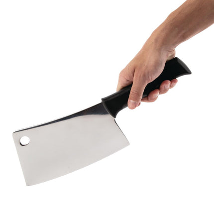 Black Cleaver Knife 20.5cm Stainless Steel | Vogue 2