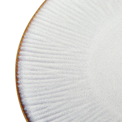 Grey Coupe Plates with Relief Edge 220mm | Olympia Drift | Porcelain 4