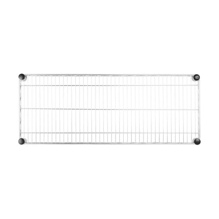 Chrome Steel Wire Wall Shelf Grid 91cm | Vogue 4