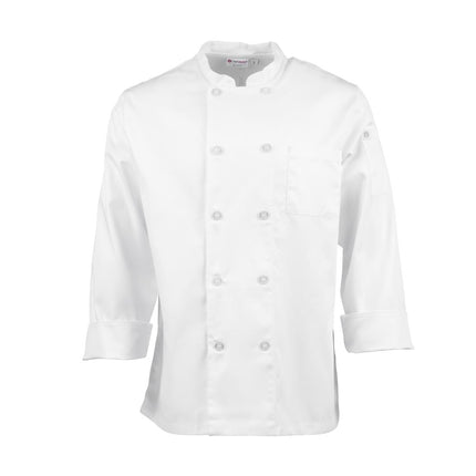 Unisex Durable Breathable Chef Jacket White L | Chef Works Le Mans