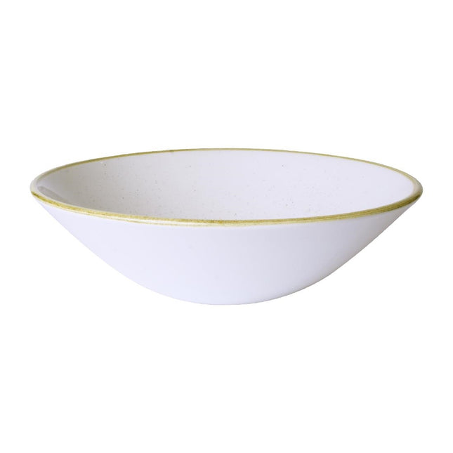 Stonecast Barley White Deep Coupe Bowl 22cm | Churchill 2