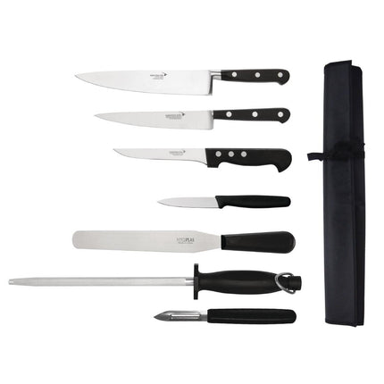 Sabatier 7-Piece Knife Set with Carry Case | Deglon