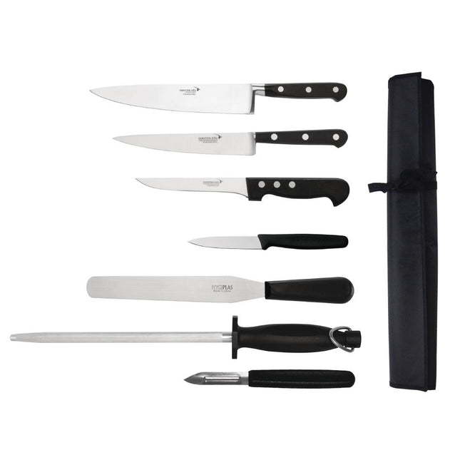 Sabatier 7-Piece Knife Set with Carry Case | Deglon