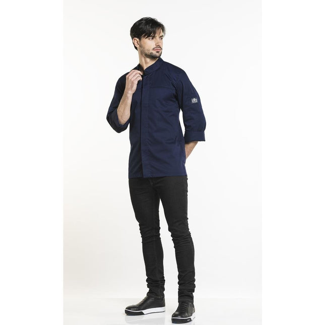 Men's Chef Jacket Blue | Chaud Devant Salerno | Size S 2