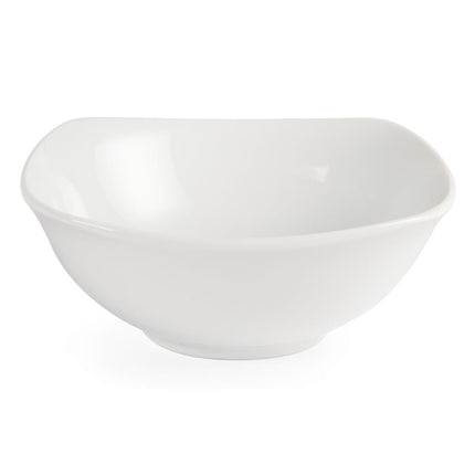 Rounded Square Porcelain Dishes 18cm | Olympia Whiteware 3