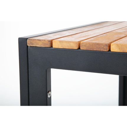 Industrial Steel and Acacia Wood Square Table 80cm | Bolero 5