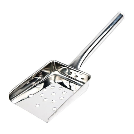 Stainless Steel Fry Scoop with Hollow Handle 26cm | Vogue