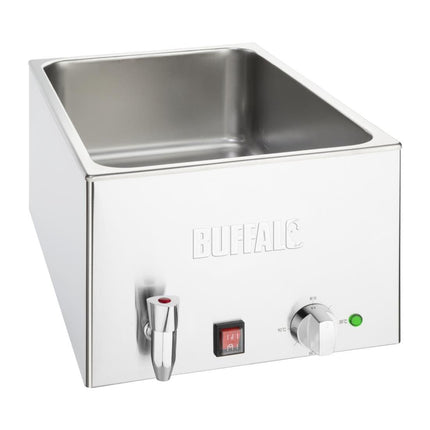 Stainless Steel Bain-Marie with Tap Without Pans | Buffalo