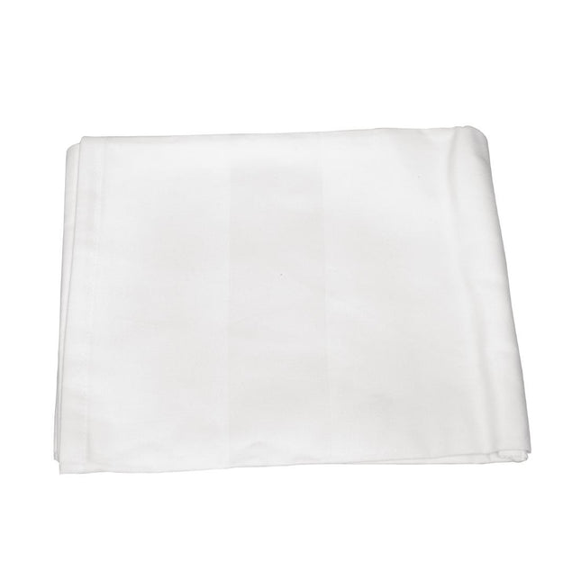 Satin Band White Tablecloth | Egyptian Cotton | 91x91 cm 2
