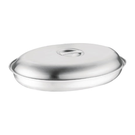 Stainless Steel Lid for Oval Covered Dish 29x20cm | Olympia 3