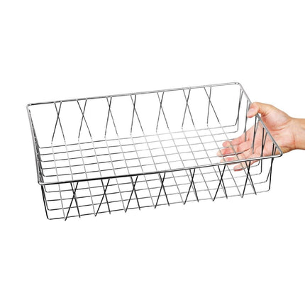 Stainless Steel Buffet Basket 10x30x45 cm | Olympia 4