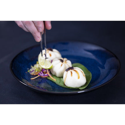 Midnight Blue Reactive Glaze Plate 205mm | Olympia Luna | Earthenware 3