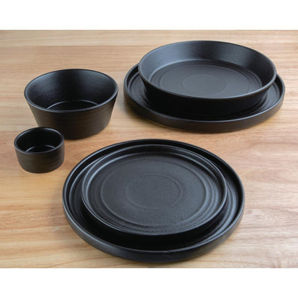 Flat Round Bowls 14.3cm Black | Olympia Cavolo 4