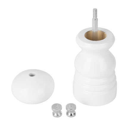 Salt and Pepper Mill | Olympia | Hevea Wood | White | 125mm 4