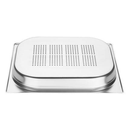 Vogue Perforated Stainless Steel GN 1/2 Pan 40mm 6