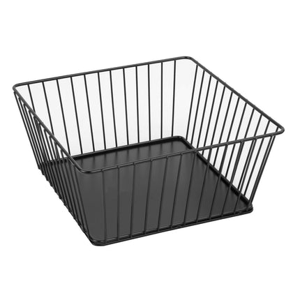 Square Wire Food Display Tray Black 230x230x100mm | Olympia