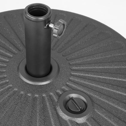 Black Plastic Parasol Base 40L | Bolero 3